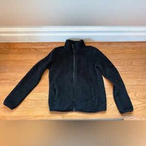 Uniqlo Womens Sherpa Fleece
Teddy Zip Up Jacket Size S Cozy Warm Jacket Black